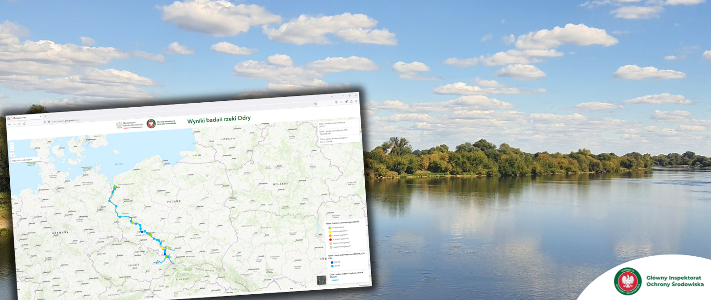 GIOŚ udostępnił interaktywną mapę wyników badań Odry