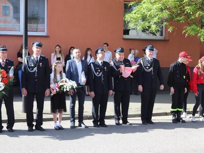 Zbiórka przed remizą OSP w Skulsku.