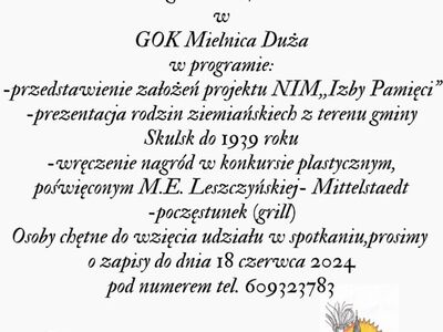 Zaproszenie na spotkanie