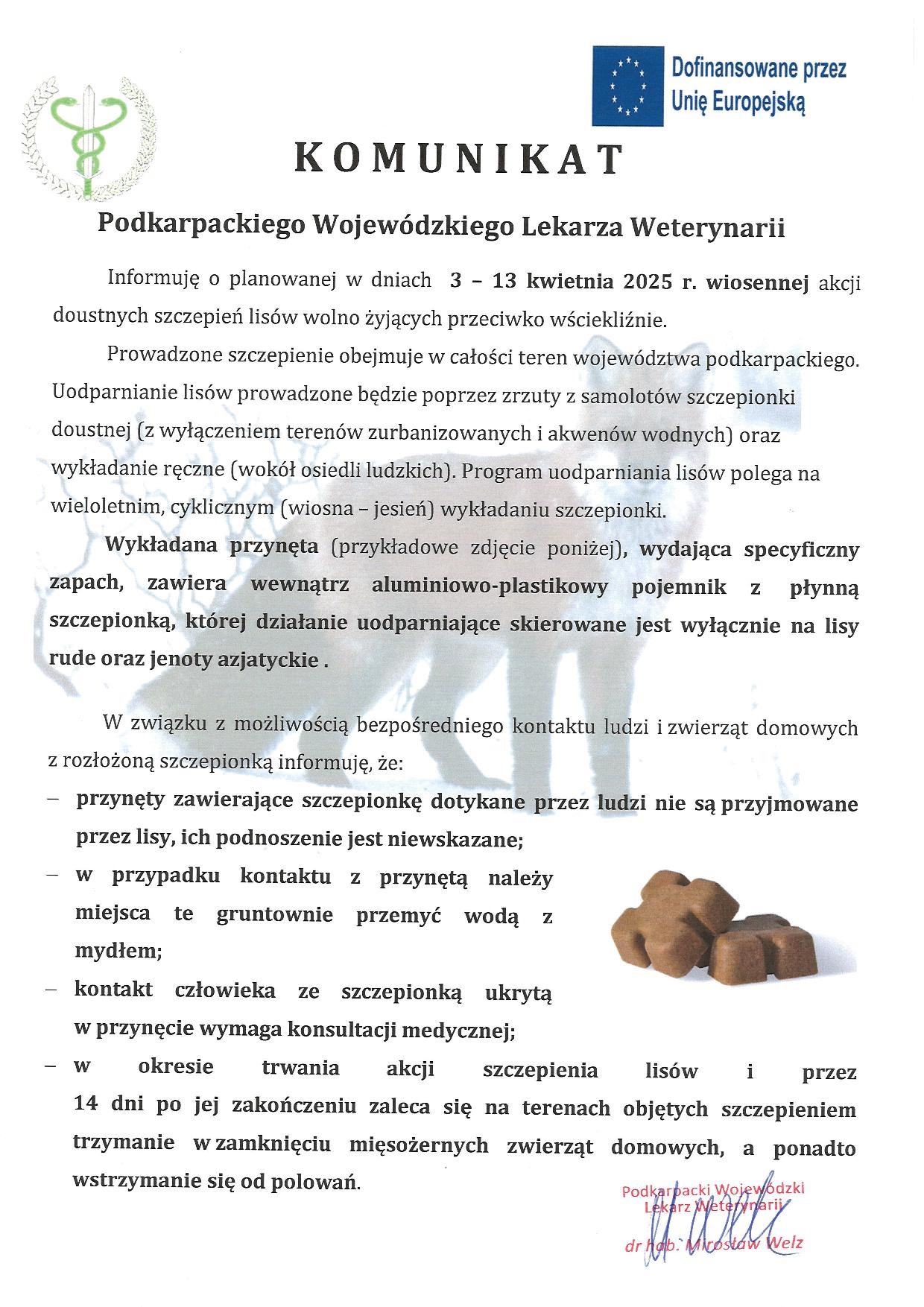 Szczepienia lisów