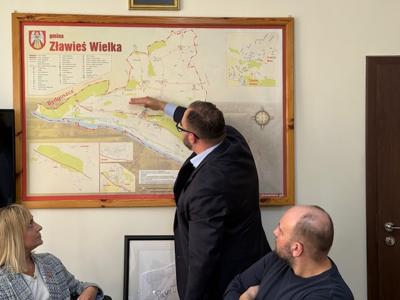 Wizyta przedstawicieli GDDKiA w Urzędzie Gminy w Złejwsi Wielkiej