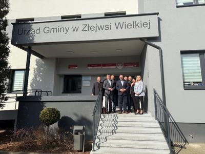 Wizyta przedstawicieli GDDKiA w Urzędzie Gminy w Złejwsi Wielkiej