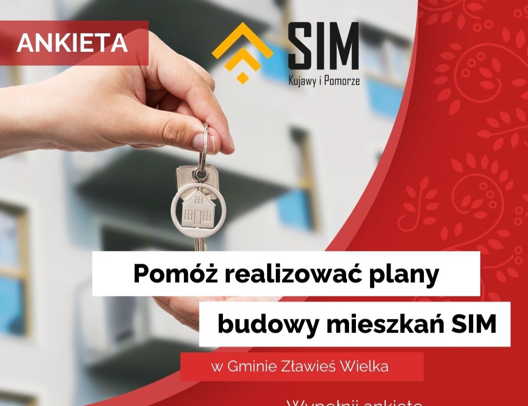 ankieta w sprawie budowy mieszkań SIM na terenie Gminy Zławieś Wielka