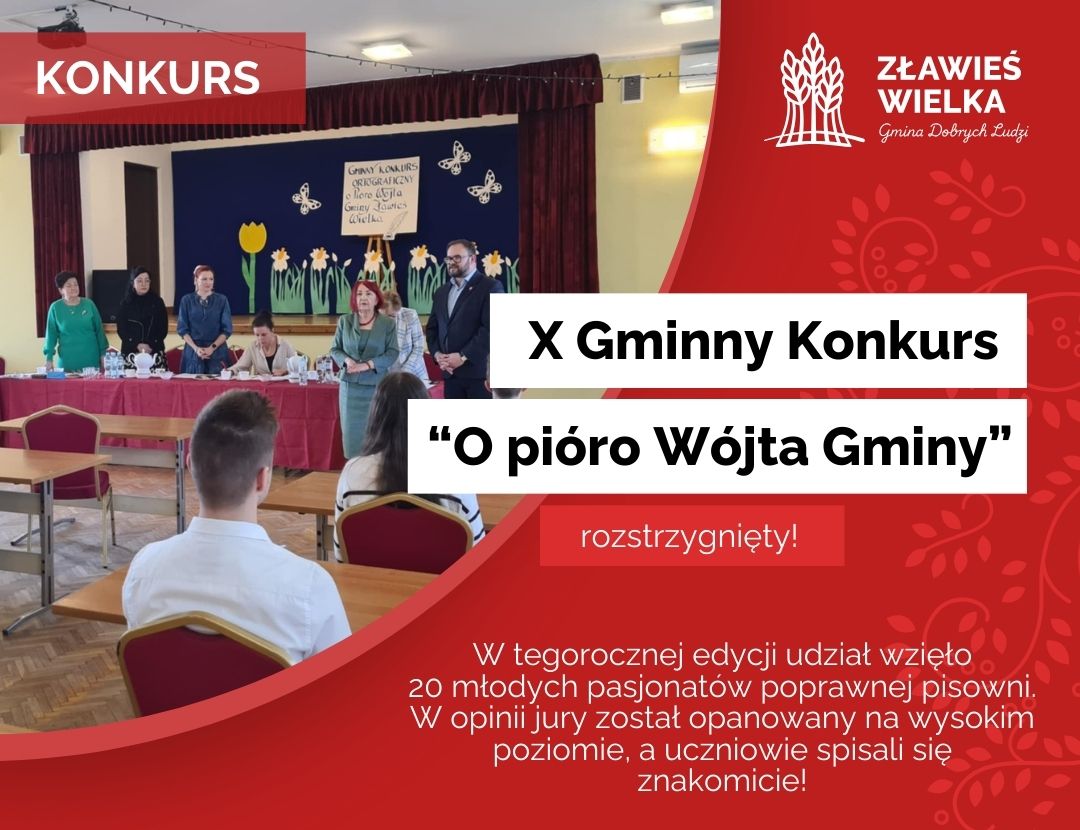 Konkurs o pióro wójta gminy