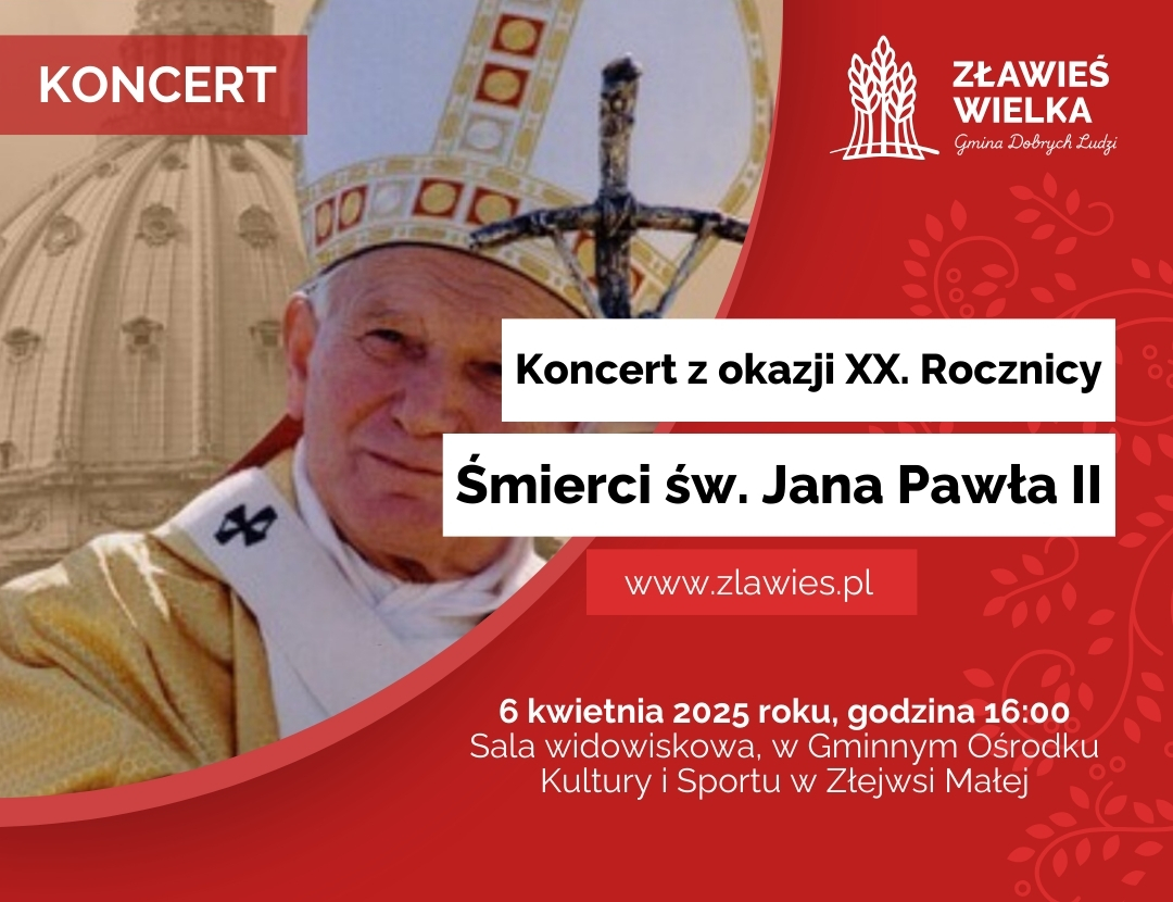 Grafika: Koncert św. Jan Paweł II