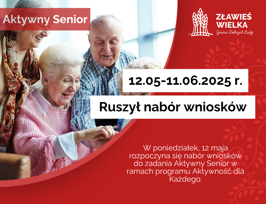 Rusza nabór wniosków do zadania Aktywny Senior