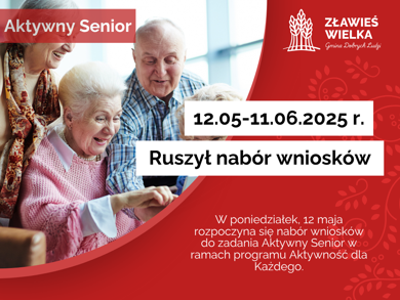 Rusza nabór wniosków do zadania Aktywny Senior