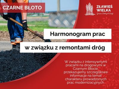 Remonty dróg w Czarnym Błocie