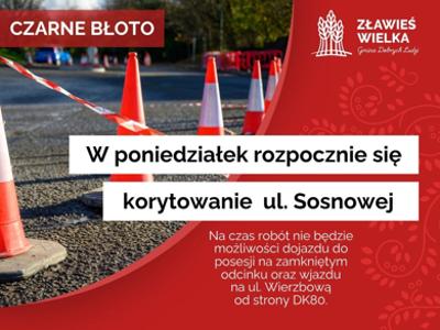 przebudowa ul. Sosnowej w Czarnym Błocie
