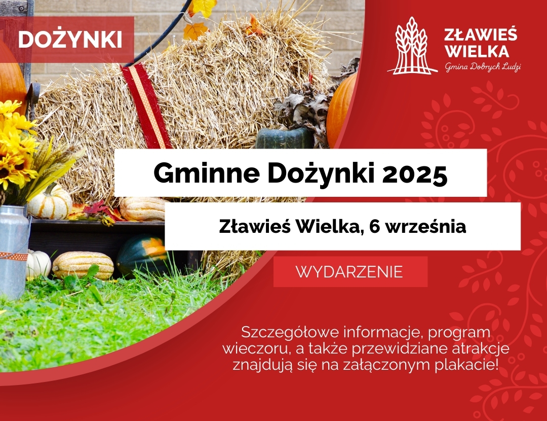 Gminne Dożynki 2025 - Informacja na stronę WWW