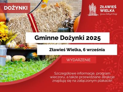 Gminne Dożynki 2025 - Informacja na stronę WWW
