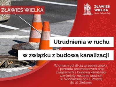 Utrudnienia w ruchu w Złejwsi Wielkiej