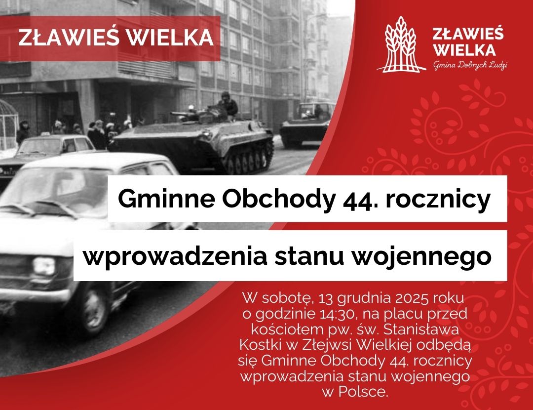 Obchody 44. rocznicy wprowadzenia stanu wojennego