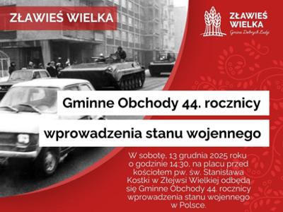 Obchody 44. rocznicy wprowadzenia stanu wojennego