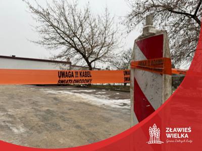 Montaż infrastruktury światłowodowej w Złejwsi Wielkiej