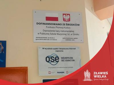 Doposażenie bazy instrumentalnej w Publicznej Szkole Muzycznej I st. w Górsku