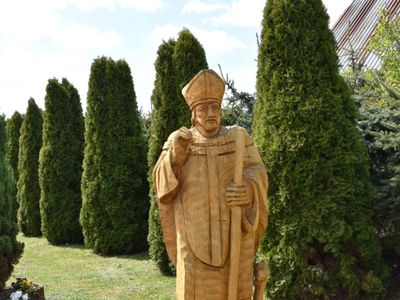 Figura drewniana Św. Marcina