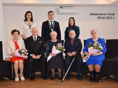 Diamentowe Gody 2022.  
1.	Bernadeta i Kazimierz Danielek
2.	Czesława i Wacław Jagła
3.	Marianna i Marian Januszewscy