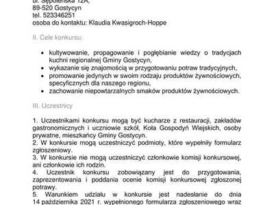 Regulamin konkursu cz. 1