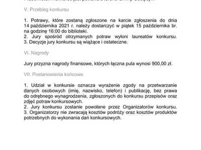 Regulamin konkursu cz. 2