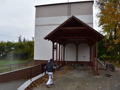 Termomodernizacja budynku dawnego ośrodka zdrowia. Dziś między innymi siedziba załogi karetki pogotowia w Gostycynie.