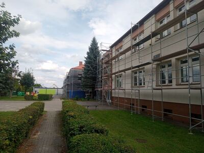 Remont elewacji SP Gostycyn