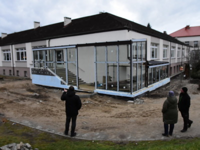 Remont na terenie Szkoły Podstawowej w Gostycynie