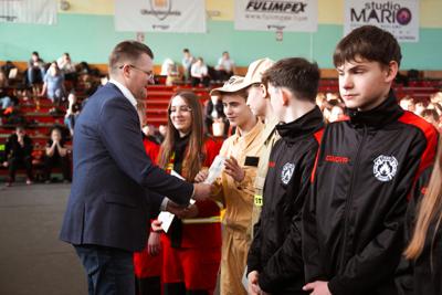 I Halowe Młodzieżowe Zawody Sportowo - Pożarnicze Powiatu Starogardzkiego