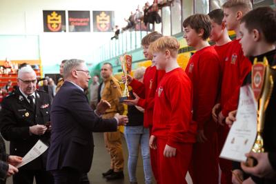 I Halowe Młodzieżowe Zawody Sportowo - Pożarnicze Powiatu Starogardzkiego