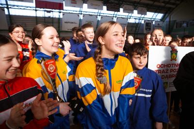 I Halowe Młodzieżowe Zawody Sportowo - Pożarnicze Powiatu Starogardzkiego