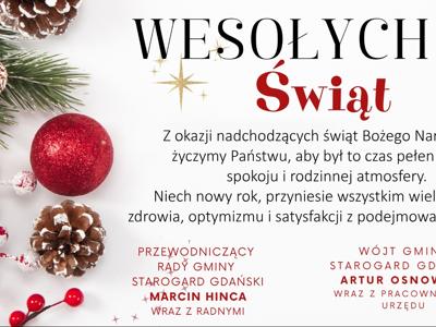 Karta Świąteczna - Życzenia Świąteczne i Noworoczne