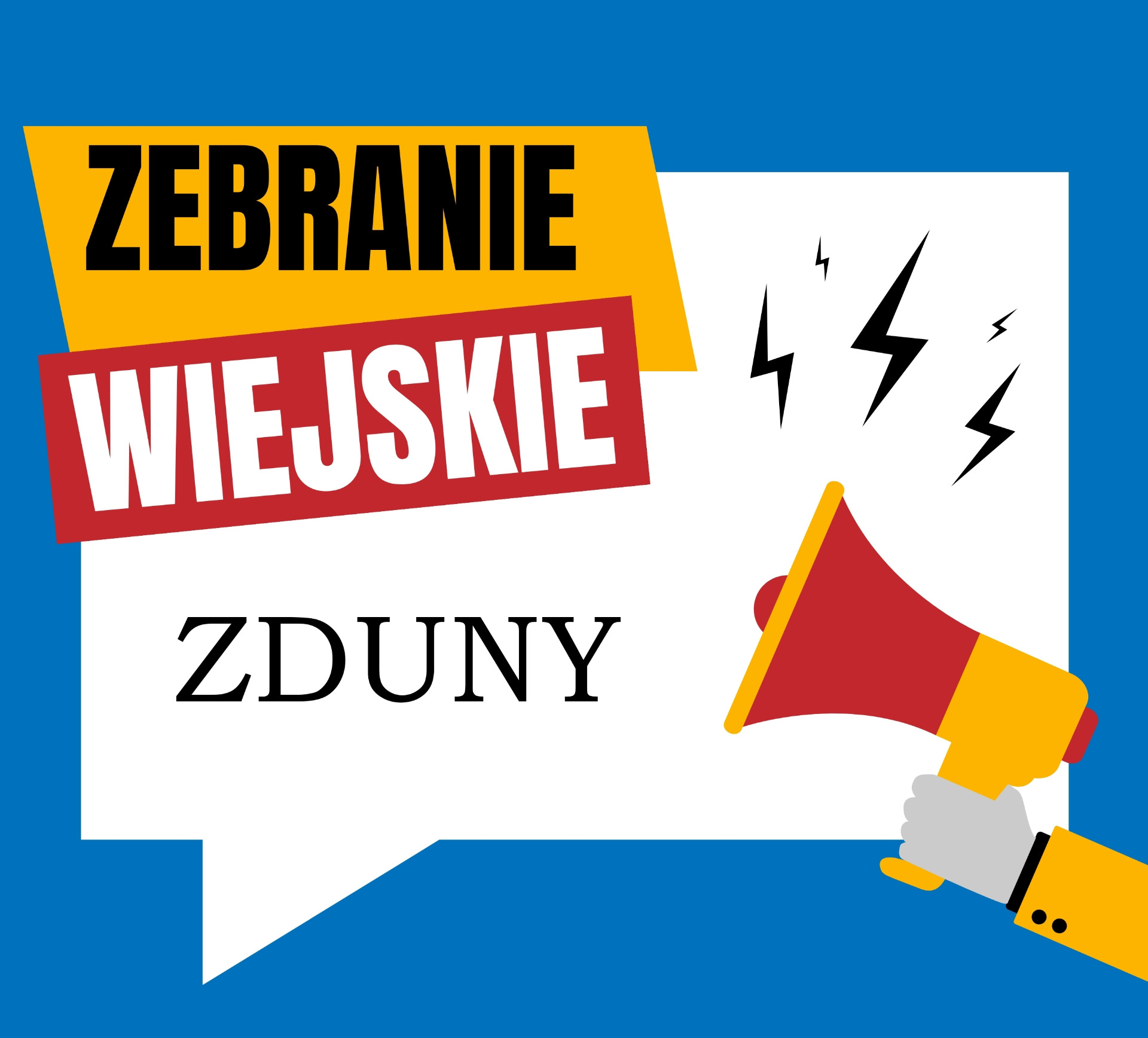 ZEBRANIE WIEJSKIE ZDUNY