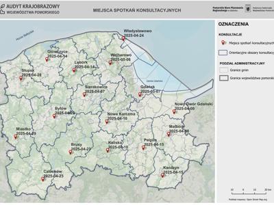 mapa z miejscami