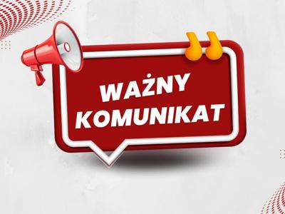 ważny komunikat