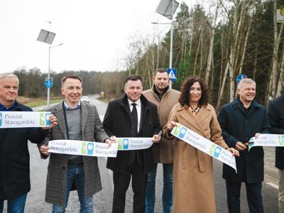Nowa jakość drogi powiatowej – odcinek Owidz–Kolincz oddany do użytku