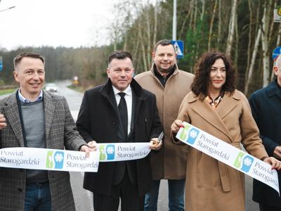 Nowa jakość drogi powiatowej – odcinek Owidz–Kolincz oddany do użytku