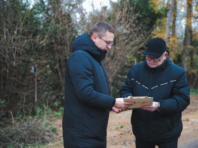 Odbiór modernizacji drogi w Ciecholewach