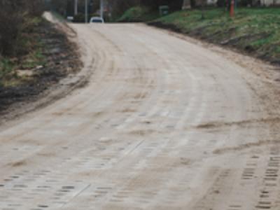 Odbiór modernizacji drogi w Ciecholewach