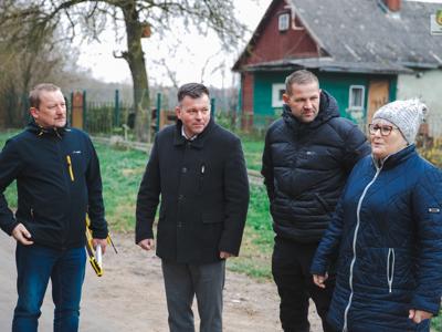 Odbiór modernizacji drogi w Ciecholewach