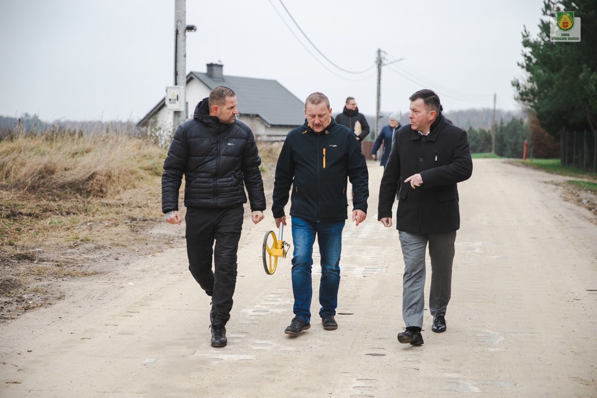 Odbiór modernizacji drogi w Ciecholewach