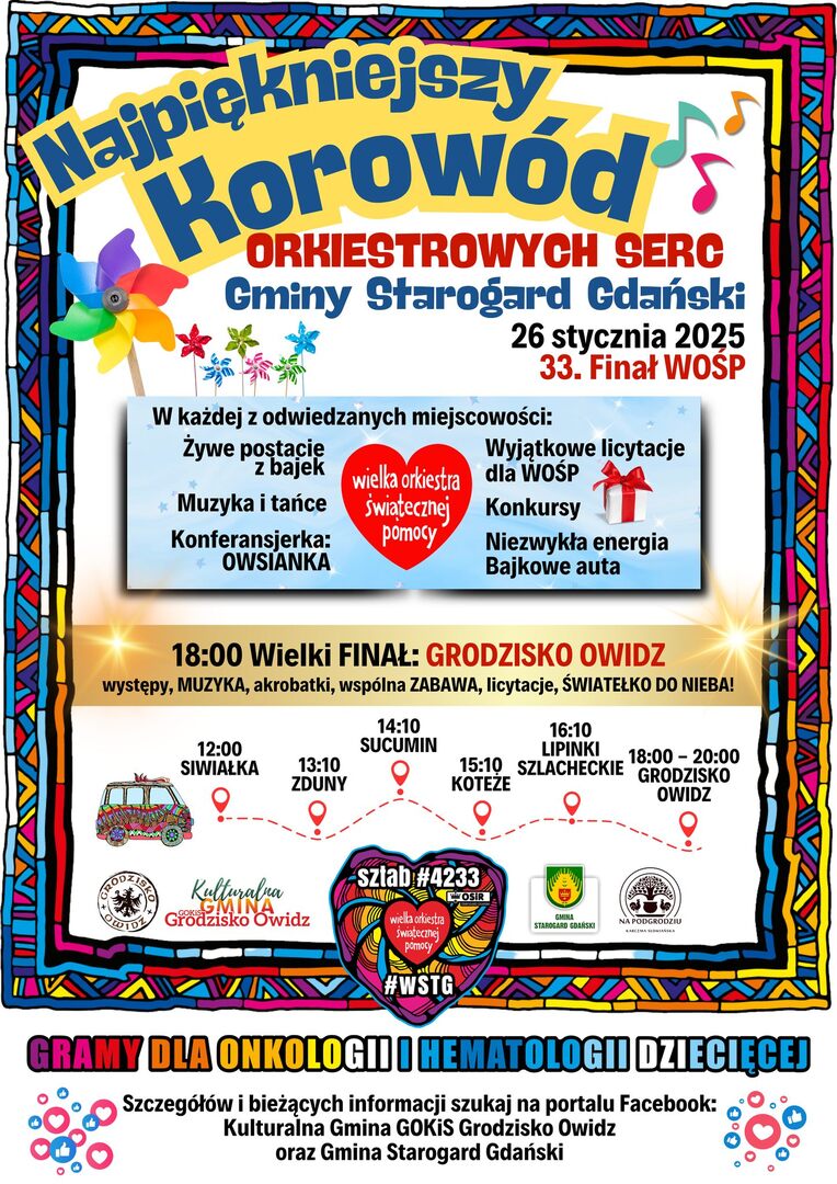 33. FINAŁ WOŚP – KOROWÓD ORKIESTROWYCH SERC 