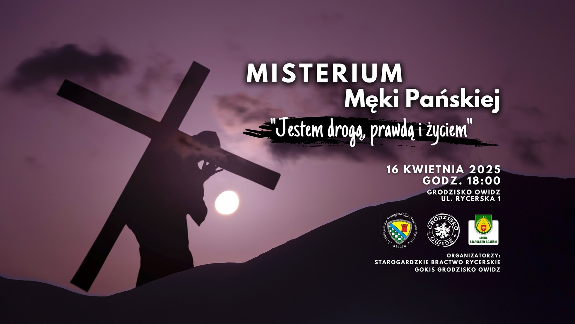 Plakat na Misterium Męki Pańskiej