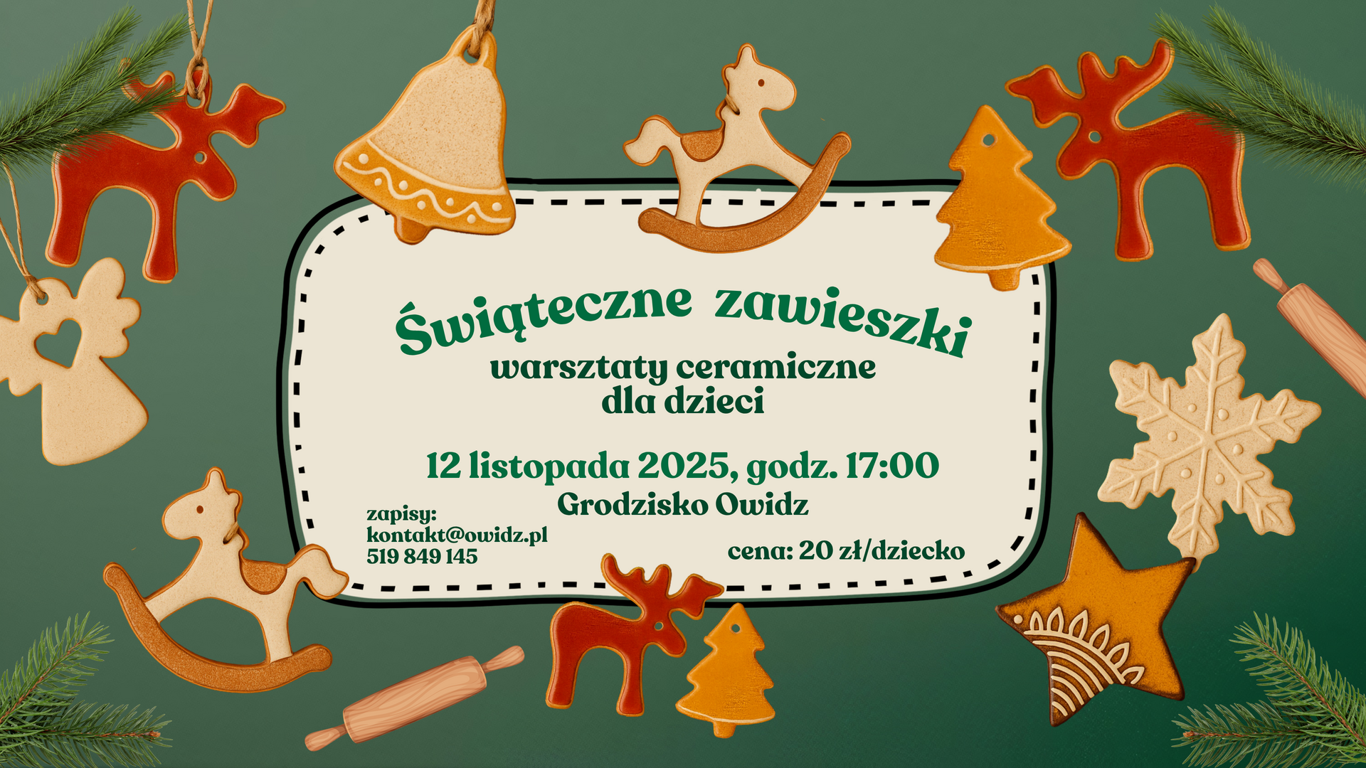 Warsztaty ceramiczne dla dzieci w Grodzisku Owidz