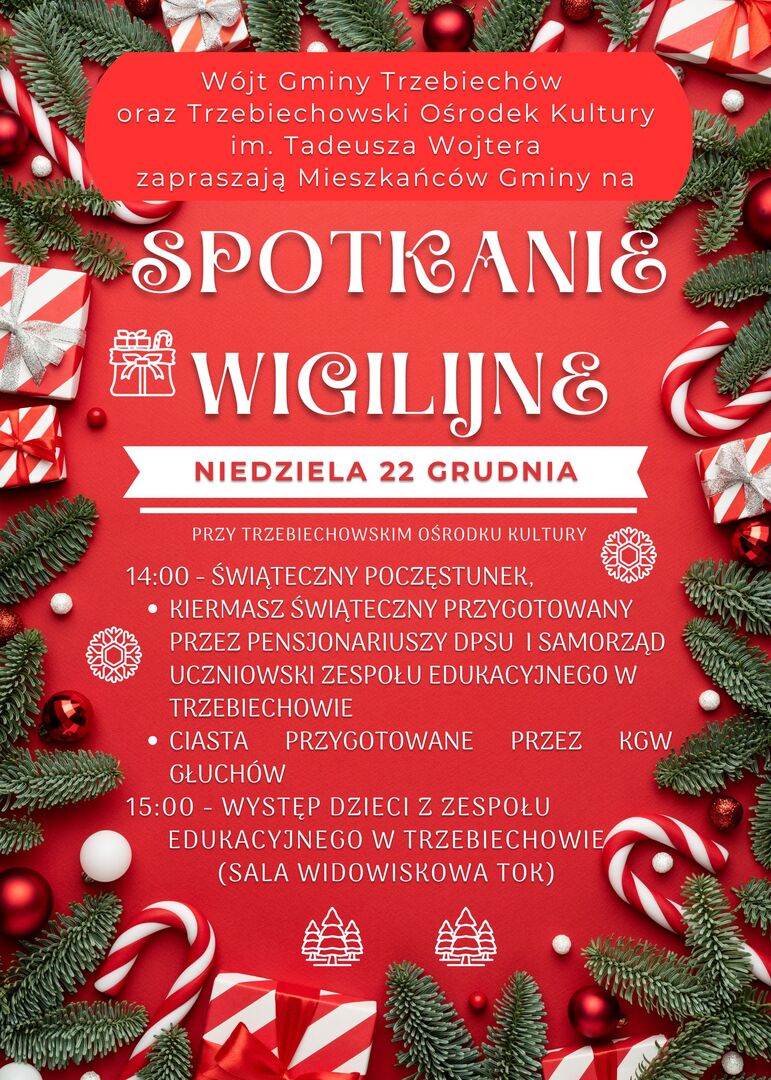 Spotkanie Wigilijne dla Mieszkańców Gminy