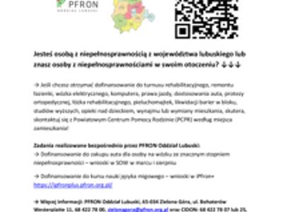 Jesteś osobą z niepełnosprawnością z województwa lubuskiego lub znasz osoby z niepełnosprawnościami w swoim otoczeniu?