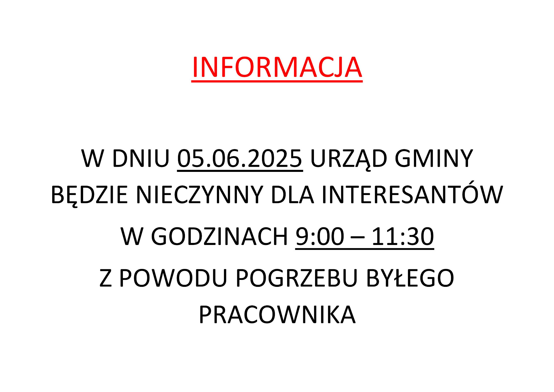 INFORMACJA
