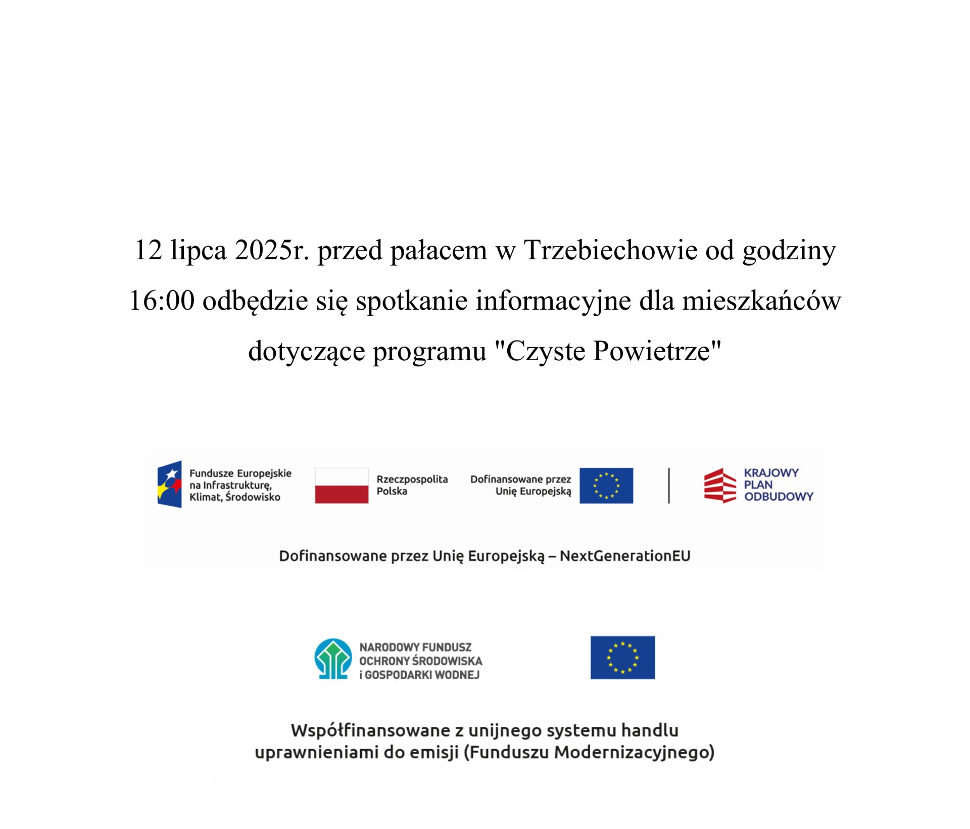 Spotkanie informacyjne dotyczące programu "Czyste Powietrze"