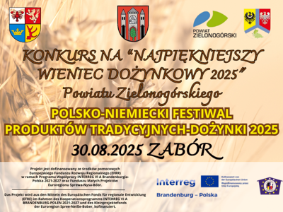 Konkurs na "Najpiękniejszy Wieniec Dożynkowy 2025" Powiatu Zielonogórskiego