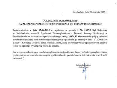 Ogłoszenie