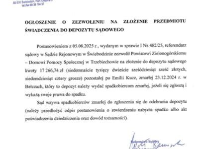 Ogłoszenie